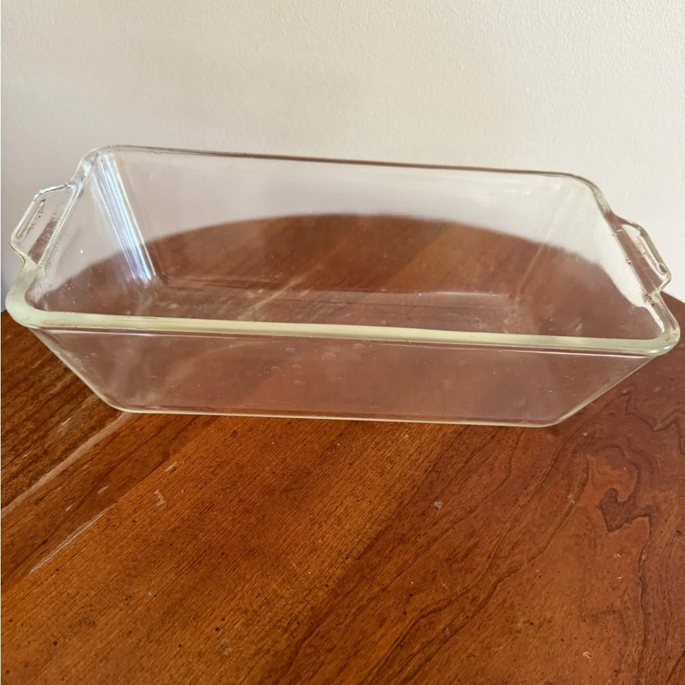 Vintage PYREX #214 Clear Glass Loaf Baking Dish 10.5 x 6 x 3 - Picture 4 of 9